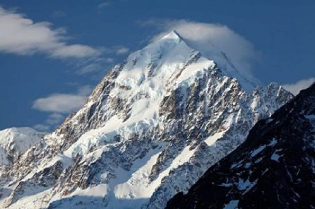 Aoraki Mount Cook Mackenzie Country South Canterbury South Island New Zealand Canvas Art - David Wall DanitaDelimont (38 x 25)