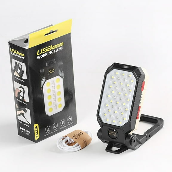 Aoresac Work light,4 Modes 180 COB Work LED Portable Lamp Car Base 4 Modes Swivel Waterproof Portable Modes 180 Swivel LED Reable Base Maiju LED Re able Campi Re able Base