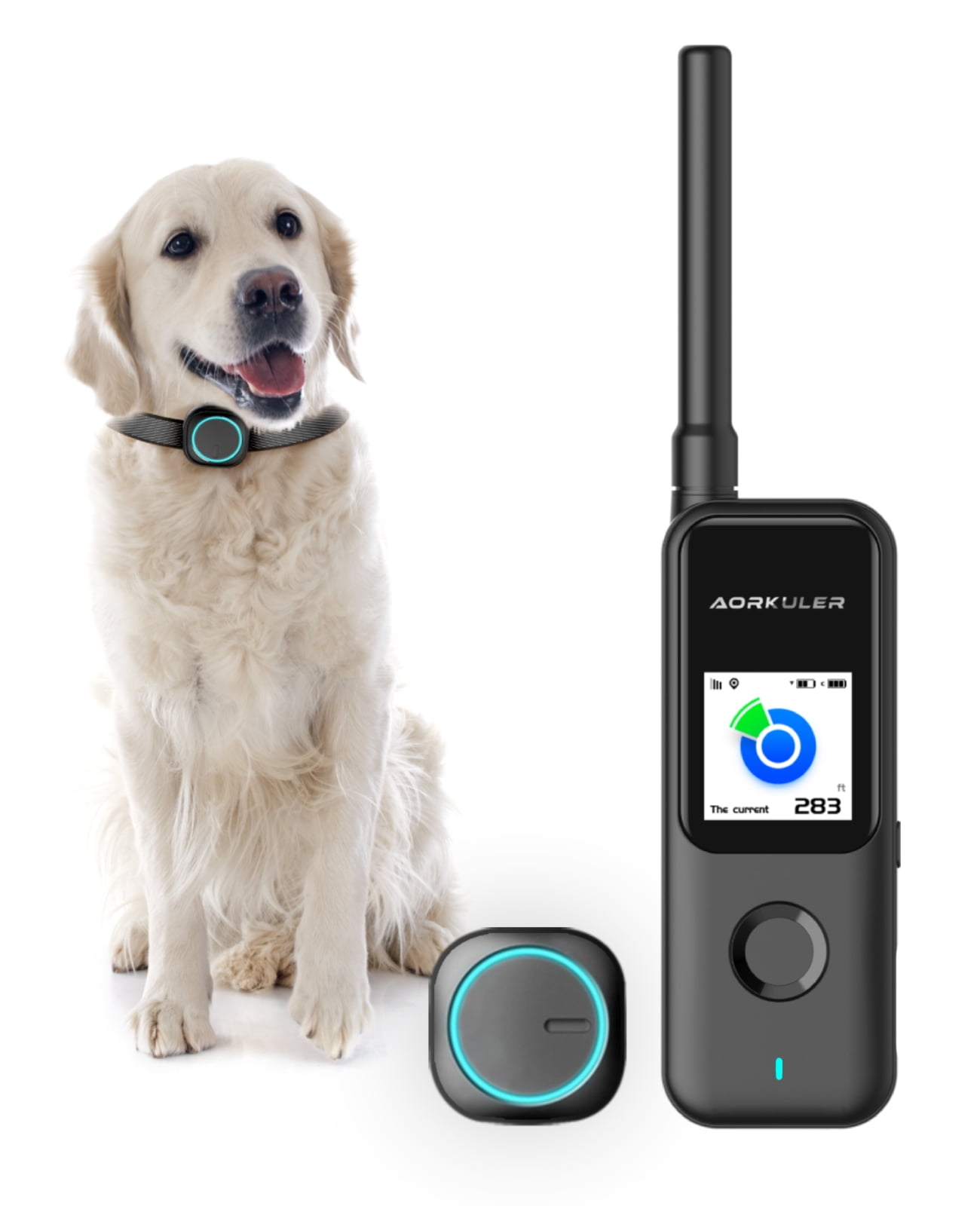 Aorkuler GPS Dog Tracker, Pet Tracker No Monthly Fee No Subscription ...
