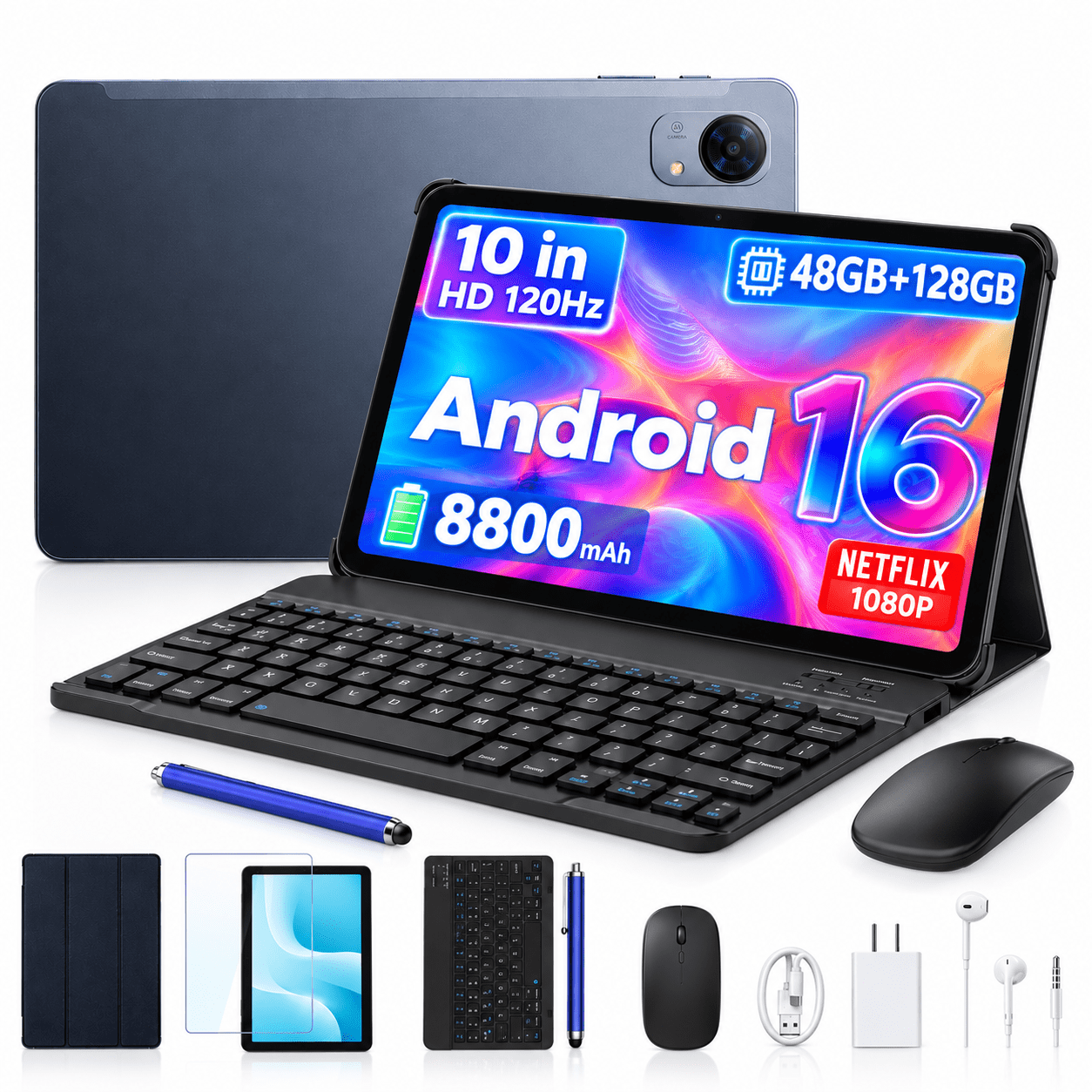 【新品未開封】Android 16 タブレット 48GB +128GB P10 Aorlym P10 Pro Android 16 Tablet, 10 inch Tablets with Gemini AI