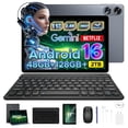 thumbnail image 1 of Aorlym P11 Pro 11 inch Tablet with Android 16 & Gemini AI, 48GB RAM+128GB ROM/2TB, T7250 Octa-Core, 8800mAh/18W, 120Hz, 5MP+13MP, GPS, FM, Face ID,OTG,5G WiFi, Tablet with Keyboard Stylus, 1 of 10