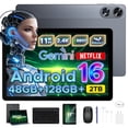 thumbnail image 1 of Aorlym P11 Pro 11 inch Tablet with Android 16 & Gemini AI, 48GB RAM+128GB ROM/2TB, T7250 Octa-Core, 8800mAh/18W, 120Hz, 5MP+13MP, GPS, FM, Face ID,OTG,5G WiFi, Tablet with Keyboard Stylus, 1 of 1
