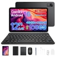 thumbnail image 1 of Aorlym P12 12 inch Tablet, Tablet Android 16, 48GB RAM+128GB ROM/2TB TF, T7280 Octa-core, Gemini AI, IPS 2.4K 120Hz Display, 10000mAh/18W, 5G WiFi, 8MP+13MP, GPS, Face ID, OTG, Tablet with Keyboard, 1 of 10