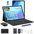 thumbnail image 1 of Aorlym P13 Android 16 Tablet, 13 inch Tablet with Gemini AI, IPS 2.4K, 120Hz, 48GB RAM+128GB ROM/2 TF, 12000mAh/18W, T7280 Octa-Core, 16MP, Face ID, 5G WiFi, GPS, OTG, Tablet with Keyboard Stylus, 1 of 10
