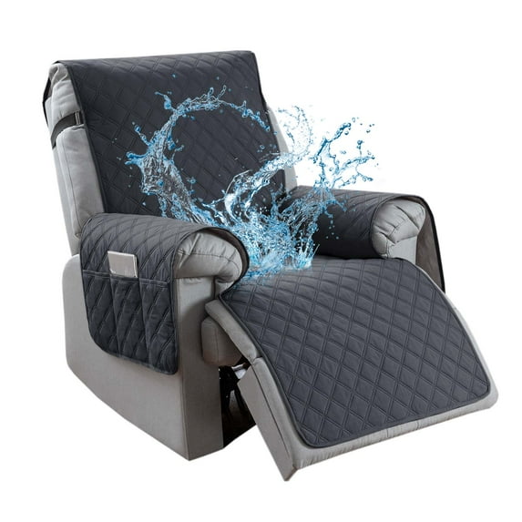 Aorsher 100% Waterproof Recliner Chair Cover for Home, Non Slip Covers for Recliner Chair with Pocket, Washable Reclining Chair Cover Furniture Protector for Kids, Pets