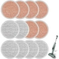 thumbnail image 1 of Aorsher 12 Pack Spin Mop Refills Fit for Shark S7000 S7001 S7000C S7201 S7000AMZ S8201 S8001 S8000 Steam and Scrub Pads for Hardwood Floor Cleaning, 1 of 14