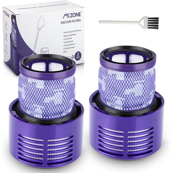 Aorsher 2 Pack Filters Replacement Compatible with Dysonn V10 Cyclone Series, V10 Absolute, V10 Animal, V10 Total Clean, SV12, Replace Dysonn Part 969082-01