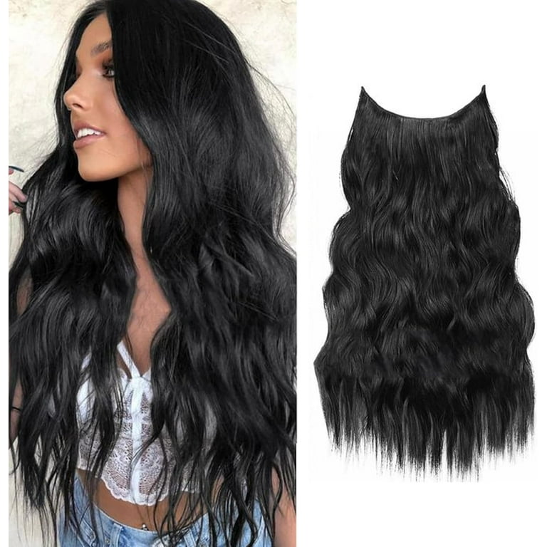 Aorsher 20 Inch Halo Hair Extensions, Invisible Wire Hair 