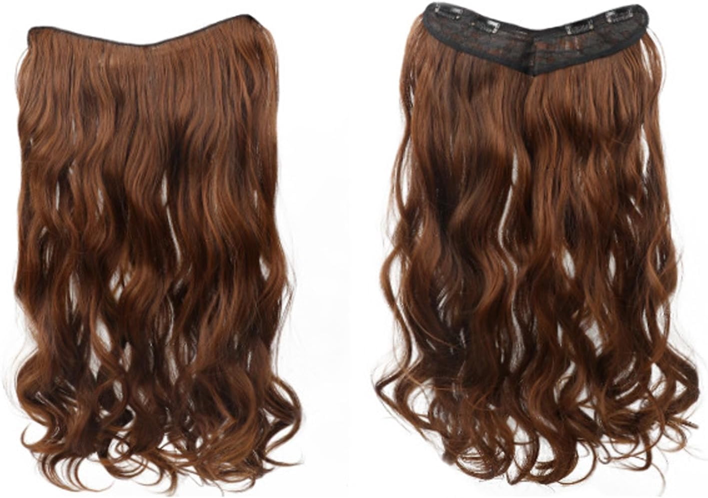 Aorsher 24inch Clip in Extensions One Piece 3/4 Full Head Light Brown ...