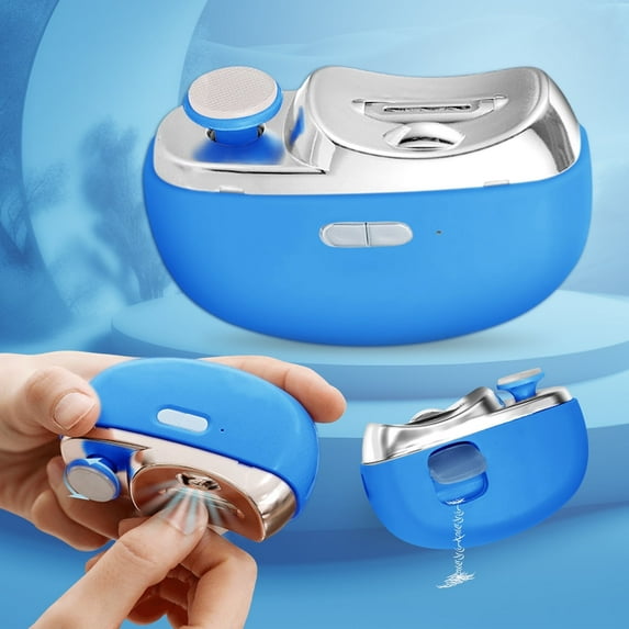 Aorsher 3 In 1 Electric Nail Clippers with Polish, USB Rechargeable Automatic Fingernail Clippers with Light, Battery Powered Nail Trimmer for Elderly, Adults and Women