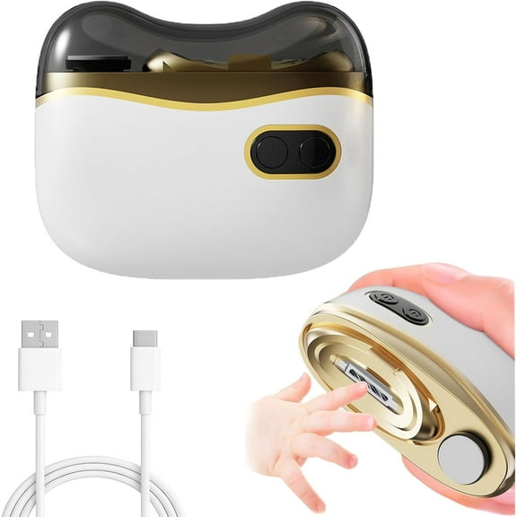 Aorsher 3 in 1 Automatic Nail Clippers with LED Light, 2 Speeds Electric Nail Trimmer for Adults and Seniors, USB Rechargeable