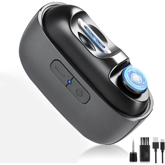 Aorsher 3-in-1 Electric Nail Clipper with LED Light, 2-Speed Automatic Nail Trimmer for Seniors & Adults, Safe & Portable, USB Rechargeable, Dark Grey