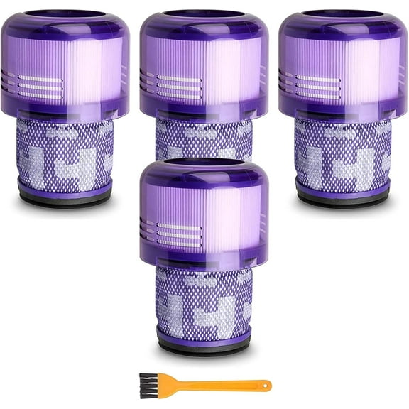 Aorsher 4 Pack Vacuum Cleaner Filters Replacement Set Compatible with V11 Animal V11 Torque Drive V11 Extra V11 Complete V15 Detect V15s, Replace Part # 970013-02