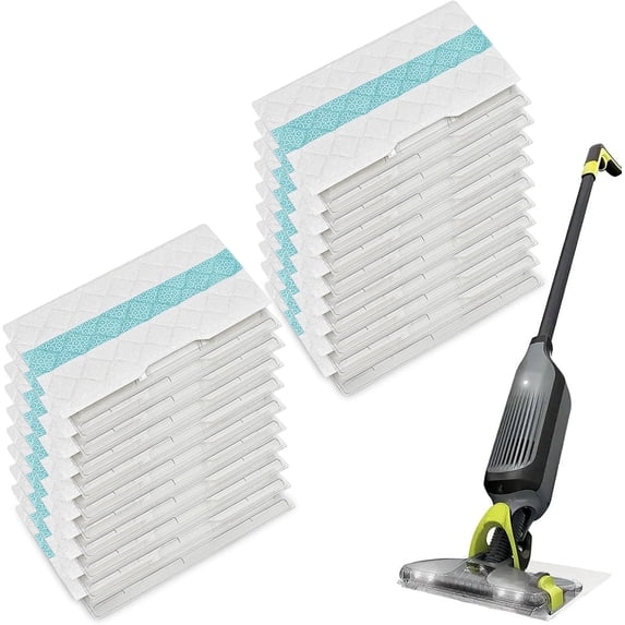 Aorsher Compatible with Shark VACMOP Replacement Pads 5 Pcs for VM252, VM250, VM200, VC205, QM250, VM190, VMP30, VM200P12, Ultra Absorbent Microfiber Pads