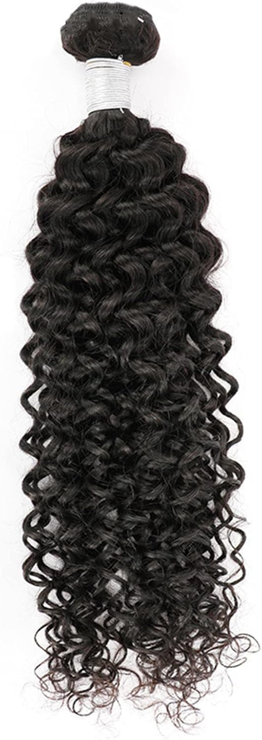 Aorsher Blonde Weft Hair Extensions, Body Wave Virgin Human Hair Bundles, 20inch Single Hair Bundles Full Thick Long Curly Weave Hairpiece Bundle for Women