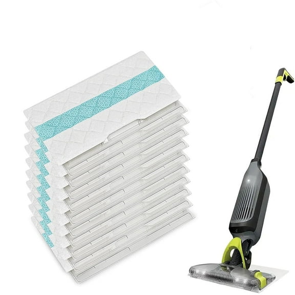 Aorsher Compatible with Shark VACMOP Pro Replacement Pads 10 Pack for VM252, VM250, VM200, VC205, QM250, VM190, VMP30, VM200P12, Microfiber Pads for Hard Floors