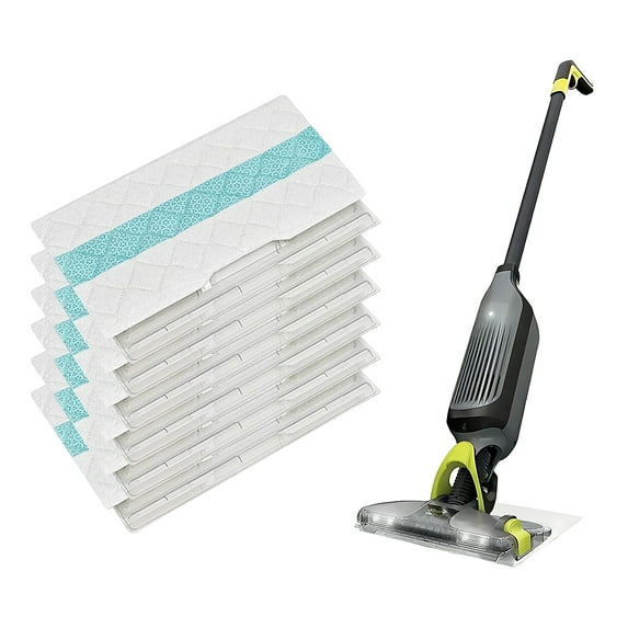 Aorsher Compatible with Shark VACMOP Replacement Pads for VM252, VM250, VM200, VC205, QM250, VM190, VMP30, VM200P12, Ultra Absorbent Microfiber Pads, 6 Pack