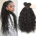 thumbnail image 1 of Aorsher Deep Wave Human Hair Bundles Brazilian Virgin Human Hair 100% Unprocessed Water Wave Bundles Double Weft 1 Bundles 20Inch Black Deep Curly Weave Natural Hair, 1 of 8
