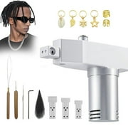 Aorsher Dreadlock Machine Kit, Portable Dreadlocks Maker with 6 Head, Electric Dreadlock Crochet Braids Hair Making Machine for DIY Dreadlocks Braiding Hair Extensions