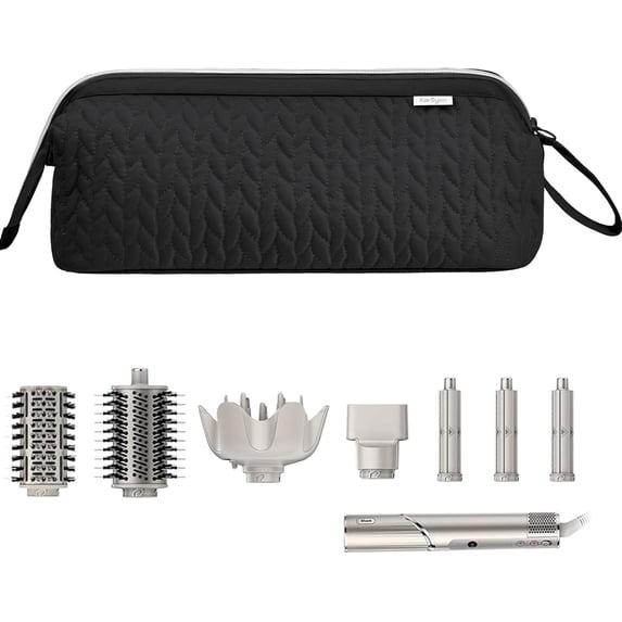 Aorsher Hair Dryer Travel Storage Bag Compatible with Shark Flex Style, Portable Organizer Bag for Styling Tools for Hair Dryer Brush, Flat Iron & Curling Iron Accessories, Black