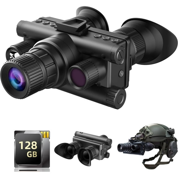 Aorsher Head-Mounted Night Vision Goggles, 4K Night Vision Binoculars for Adults, 8X Digital Zoom, 2000FT Night Vision Distance
