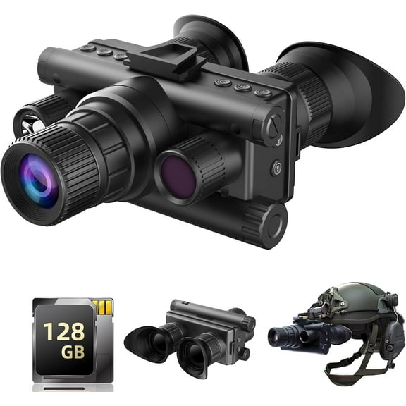 Aorsher Head-Mounted Night Vision Goggles, 4K Night Vision Binoculars for Adults, 8X Digital Zoom, 2000FT Night Vision Distance