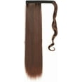 thumbnail image 1 of Aorsher Long Straight Ponytail Extension 22 Inch Wrap Around Auburn Ponytail Hair Extension Synthetic Heat Resistant Clips in Hairpiece for Women, 1 of 6