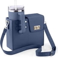 thumbnail image 1 of Aorsher Outdoor Portable Handbag with Water Bottle Holder,  Crossbody Water Cup Storage Bag, Leather Tumbler Bag with Water Bottle Pocket Compatible for Stanley Thermos, 1 of 7