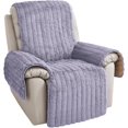 thumbnail image 1 of Aorsher Plush Recliner Slipcover, Artificial Wool Lazy Boy Chair Cover for Recliner Chairs and Furniture, Quilted Cover for Home, 1 of 16
