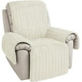 thumbnail image 1 of Aorsher Plush Recliner Slipcover, Artificial Wool Lazy Boy Chair Cover for Recliner Chairs and Furniture, Quilted Cover for Home, 1 of 10