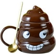 thumbnail image 1 of Aorsher Poop Ceramic Shaped Tea Coffee Mug, Hilarious Novelty Coffee Cup with Lid Spoon, Funny Poop Swirl Design, Funny Home Accessories, Ideal Funny Coffee Mug Gifts for Friends, 1 of 9