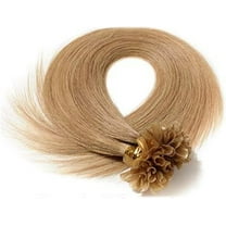Aorsher U Tip Hair Extensions, Real Human Hair Pre Bonded Hair Extensions Keratin, U Tip Hot Fusion Natural Blonde Human Hair Extensions, Remy Straight Hair 100 Strands, 100g, 22Inch