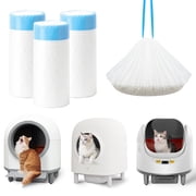 45 Count Extra Large Cat Litter Box Trash Bags, Cat Litter Waste Receptacles Bags for Cleanpethome Self-Cleaning Cat Litter Box