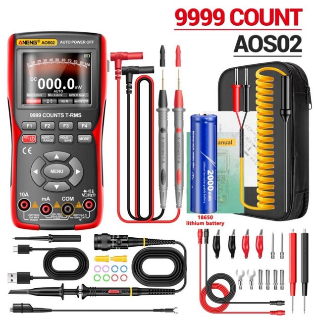 Aos02 2In1Digital Oscilloscope Transistor Test Multimeter48Ms/S