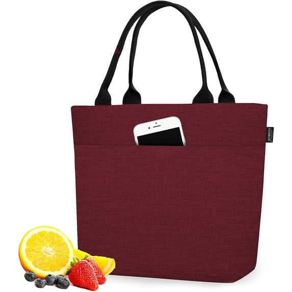 Aosbos Leakproof Reusable Lunch Bags for Women Insulated Lunch Tote Cooler for Picnic