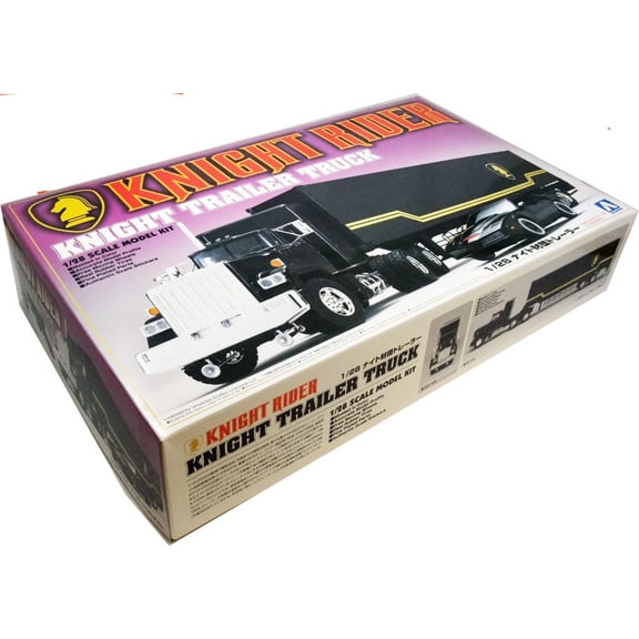 Aoshima: 1/28 KNIGHT TRAILER TRUCK Scale Model Kit #KR-05