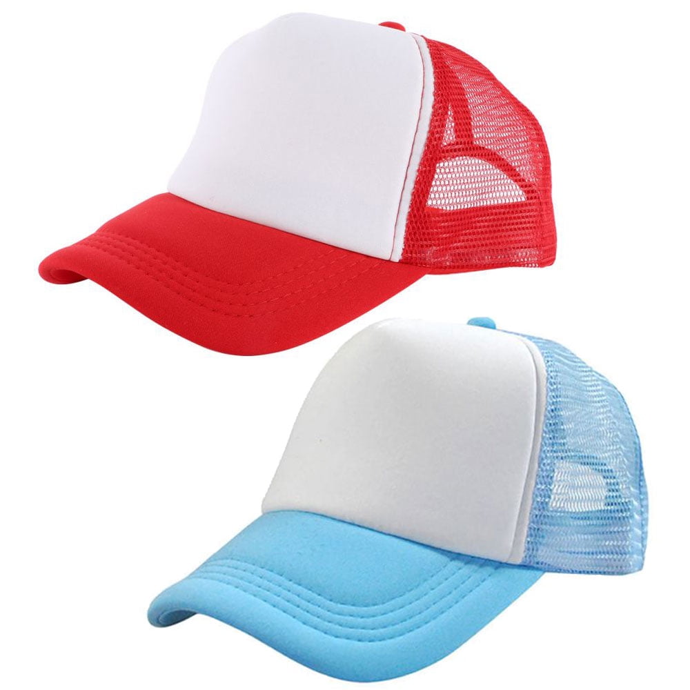 Women Plain Mesh Back Foam Trucker Hat Blank Baseball Cap for Men Summer  Driver Hats Black Navy Pink Red Blue Yellow - AliExpress