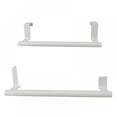 thumbnail image 1 of Aosijia 2 Pcs Modern Towel Bar with Hooks for Bathroom and Kitchen, Brushed Stainless Steel Towel Hanger Over Cabinet White S, 1 of 11