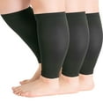 thumbnail image 1 of Aosijia 3XL(3Pack) Wide Calf Compression Sleeve Women Men Plus Size Leg Compression Sleeves Graduated Support for Circulation Recovery, Shin Splints Leg Pain Relief Support, Swelling, Travel, Black, 1 of 15