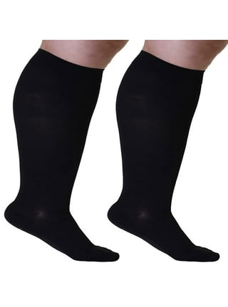 Clearance! Extra Wide Calf Compression Socks for Women & Men, Plus Size  Compression Socks 20-30 mmHg, Knee High Stockings to Prevent Swelling,  Pain
