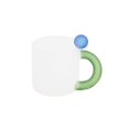 thumbnail image 1 of Aosijia Candy Mug Handmade Glass Cup with Handle 11.8 Oz Glass Mug for Tea And Milk Coffee Cup, 1 of 6