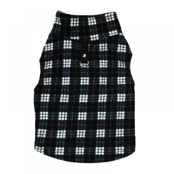 Aosijia Dog Plaid Shirt Dog Vest Dog Clothes Velvet Pet Sleeveless Vest for Small Medium Large Dogs