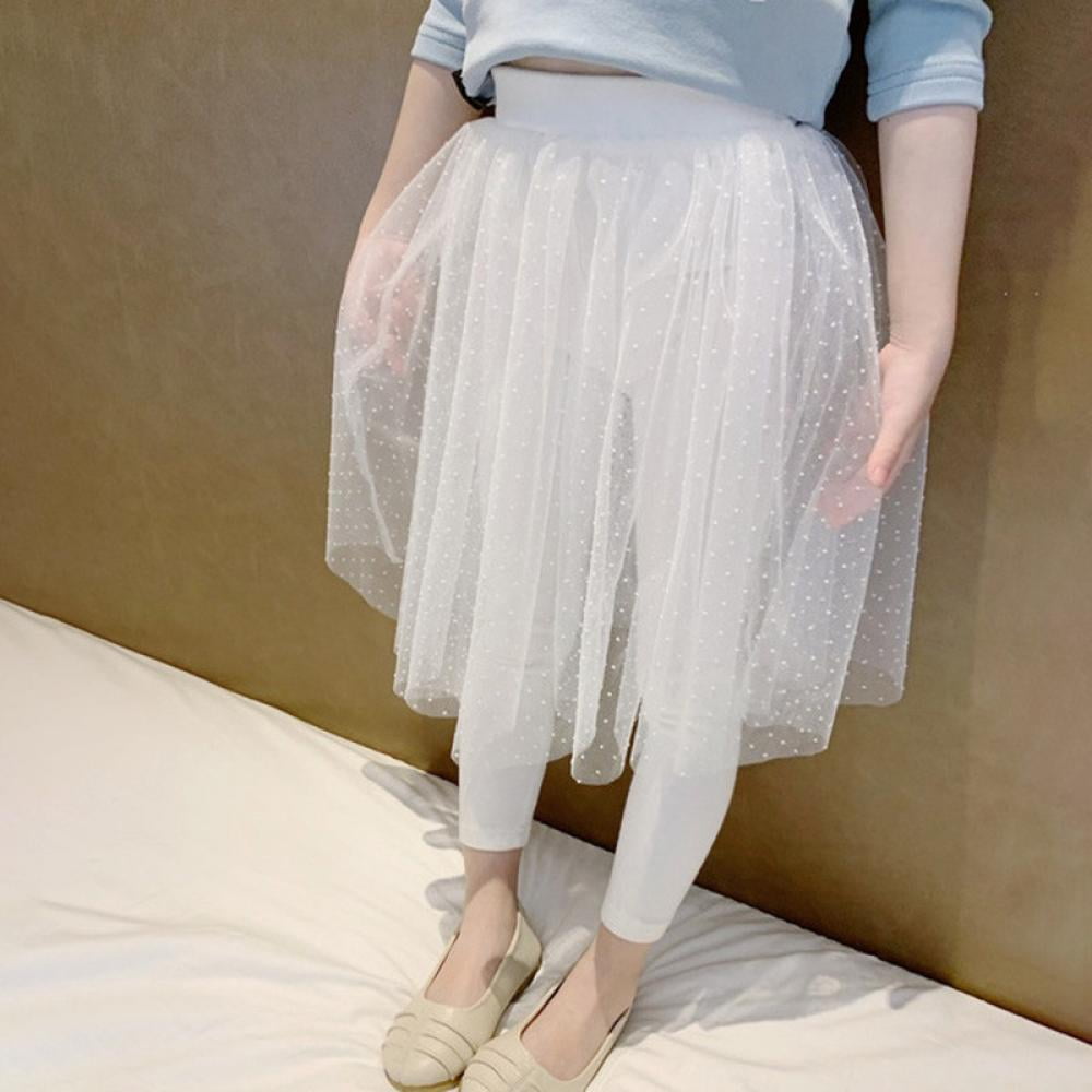 Aosijia Girls Tulle Culottes Toddler Dance Skirts Tutu Skirt