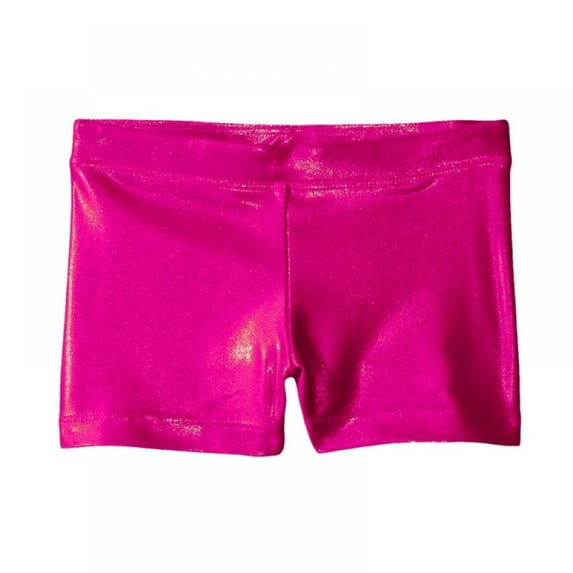 Aosijia Gymnastics Shorts for Girls Ballet Dance Shorts for Girls Sparkle Dance Tumbling Athletic Shorts for Kid Girls