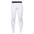 thumbnail image 1 of Aosijia Men Compression Pants Athletic Baselayer Workout Legging Running Tights White 1 Pack, 1 of 8