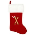 thumbnail image 1 of Aosijia Monogram Christmas Stockings Red Velvet with White Super Soft Plush Cuff Embroidered Xmas Stockings Classic Personalized Stocking Decorations for Family Holiday Season Decor, 1 of 8