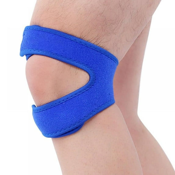 Aosijia Patella Strap Knee Support Adjustable Knee Pain Relief for Men and Women Running, Arthritis, Jumper (Blue)