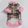 thumbnail image 1 of Aosijia Pet Dog Warm Plaids Coat Jacket with D-Ring Small Dogs Cat Pet Clothes Autumn Winter Coat L, 1 of 1