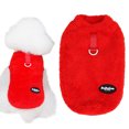 thumbnail image 1 of Aosijia Winter Warm Fleece Dog Clothes Puppy Pajamas Pet Dog Cats Sweater Coats with D-rings Red S, 1 of 1