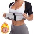 thumbnail image 1 of Aosijia Women Slimming Hot Corset Sauna Sweat Shirts Waist Trainer Vest for Weight Loss Gym Workout Body Shaper Top Shirt 4XL/5XL, 1 of 13